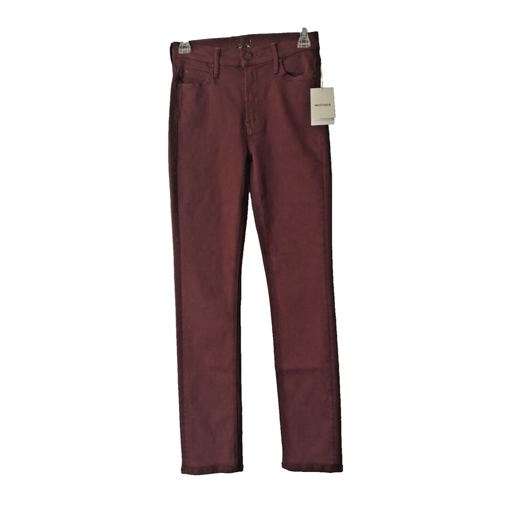 Mother The Mid Rise Dazzler Skimp Womens Size 26 Dark Fudgesickle Wash Jeans‎ - Picture 2 of 16